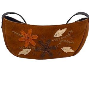 Brown Cowgirl Crescent Shoulder Bag